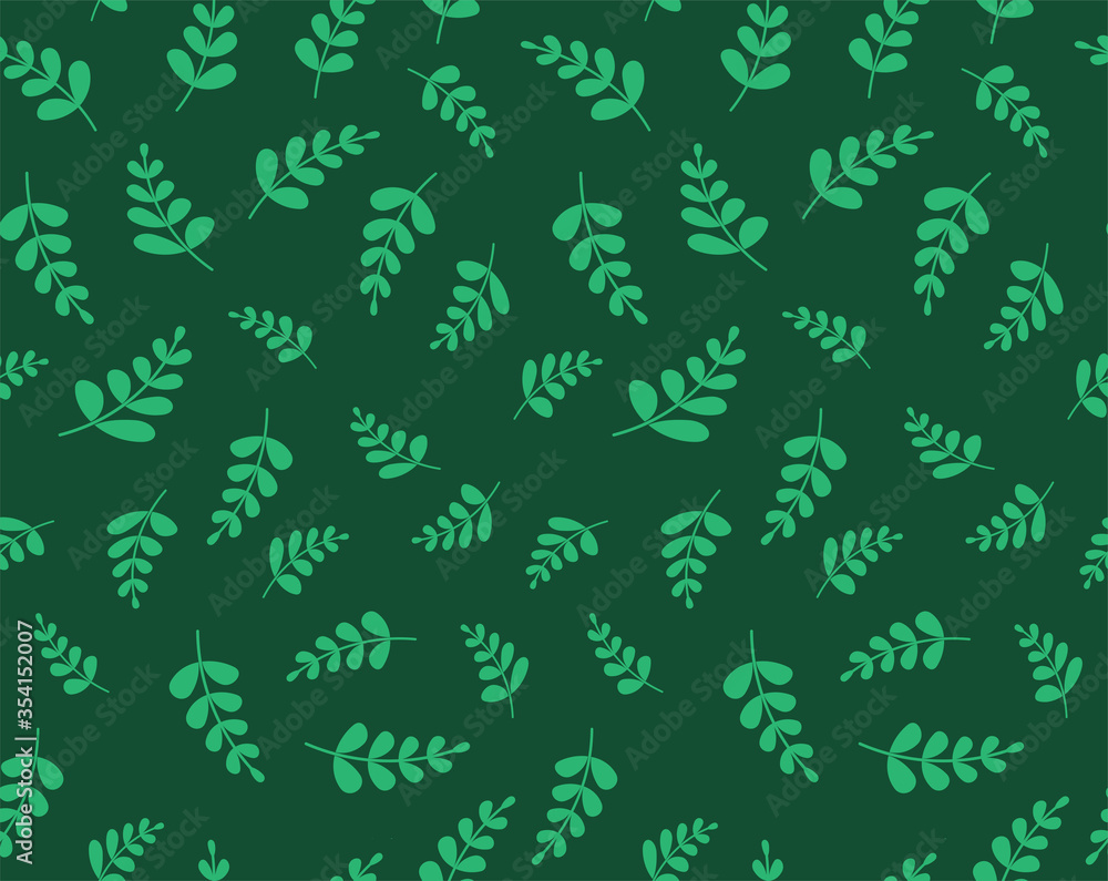 green foliage seamless pattern. Stock illustration for backgrounds, textiles and packaging or any design green foliage seamless pattern. Stock illustration for backgrounds, textiles and packaging or any design