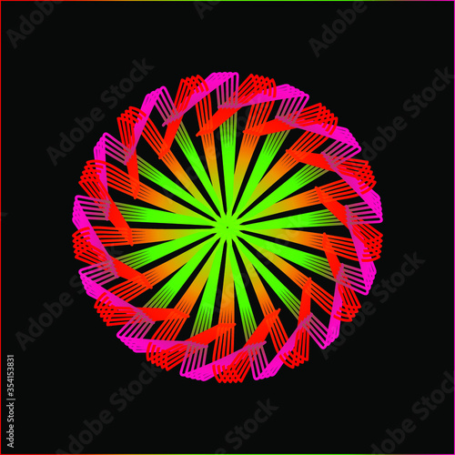 abstract background with colorful circles