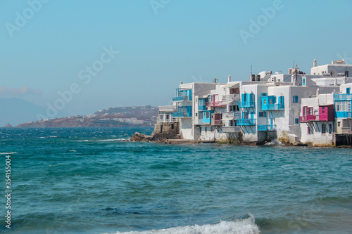 Greek Homes Jutting Out Into the Sea