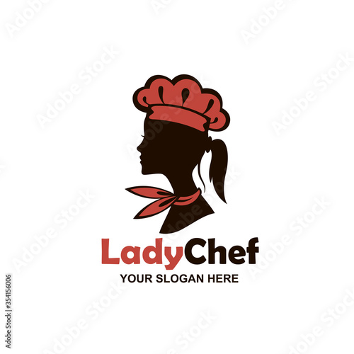 chef woman design isolated on white background