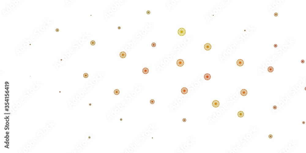 Light Green, Yellow vector backdrop with dots. Light Green, Yellow vector backdrop with dots.