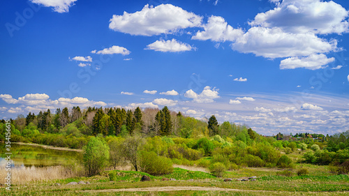 Wide angle panoramic view o...