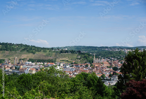 panorama of the city of the esslingen