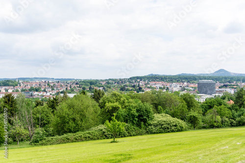 panoramic view of the city göppingen