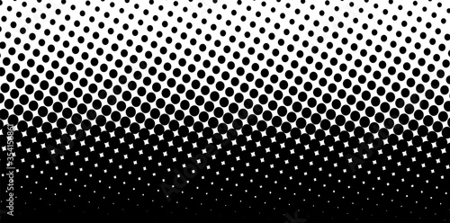 Circles black background. Vector texture illustration