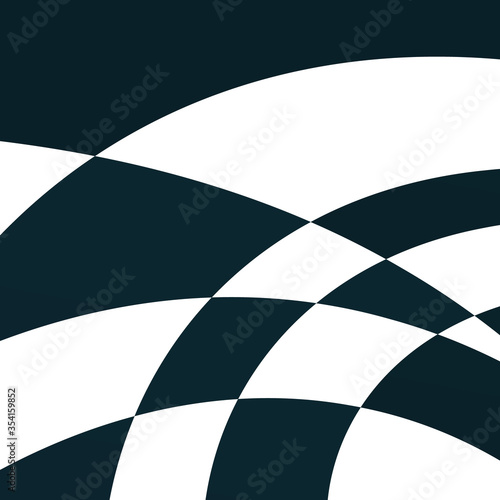 Abstract three-dimensional geometric background. twisted lines in motion. the drawing of the graphics parts