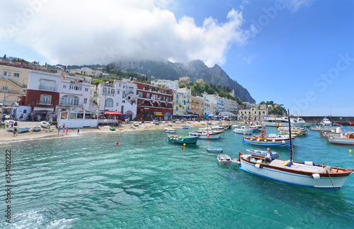 Capri - an island located in the Tyrrhenian Sea, Italy.