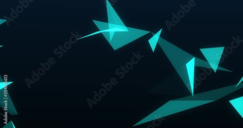 Polygon model medicine and network connection lines for technology concept