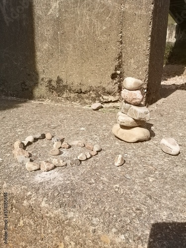 stone statue in the park