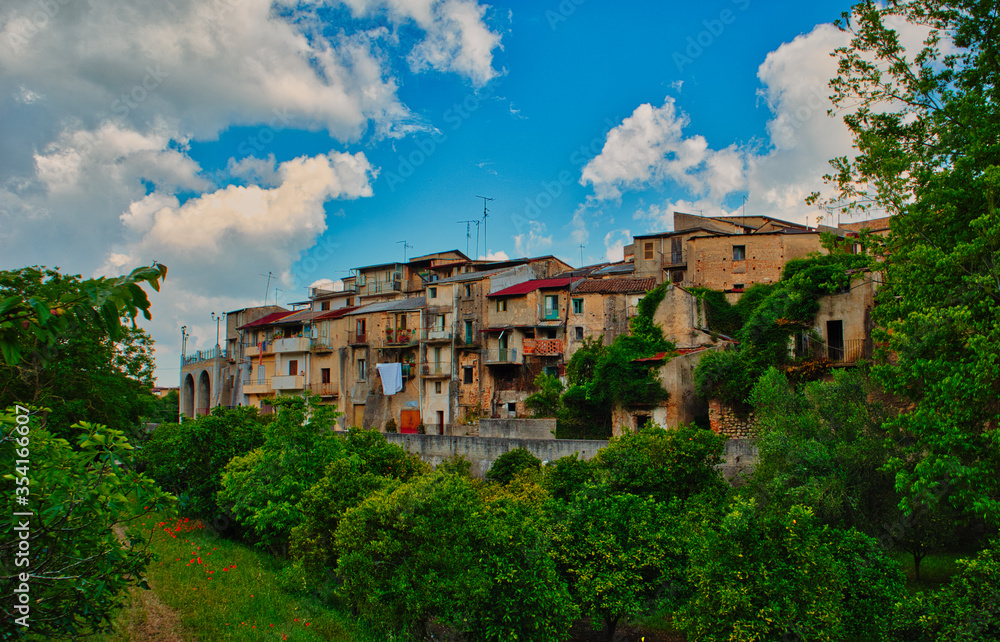 Corner of the small village of Cinquefrondi.