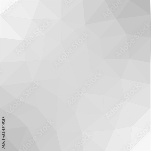 Geometric abstract background. Graphic background for your design. Abstract elegant white and grey background. Abstract triangular pattern. Retro pattern of geometric shapes. Vector illustration. © Amanda112