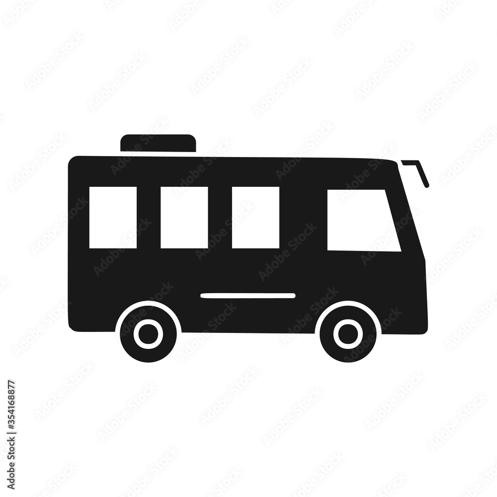 Bus icon. Simple vector transport icons for ui and ux, website or mobile application