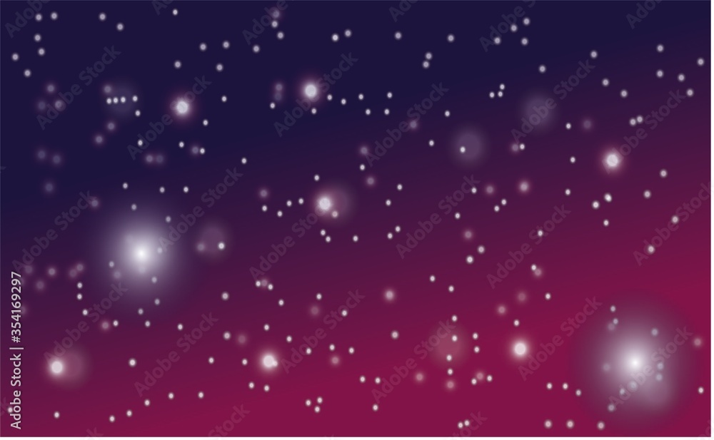 Purple Galaxy Vector Shinnig Stars Wallpaper