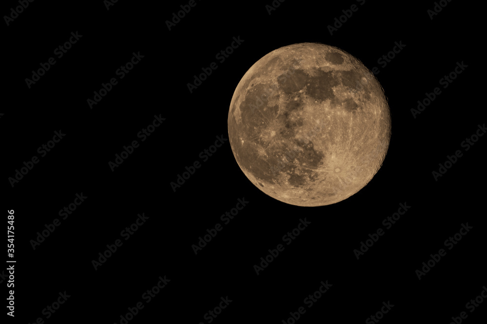 UK. April 2020: Pink supermoon UK. April 2020: Pink supermoon
