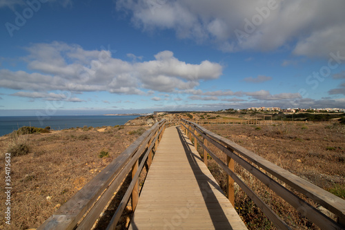 Relaxing Walk Along the Coastal Boardwalk