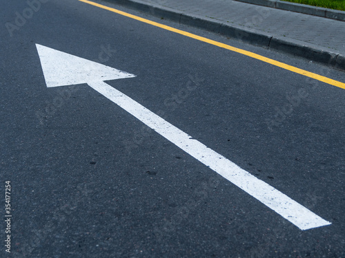 Background with tire marks on road closeup photo. markings on the road © Alexey