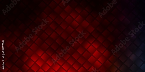 Dark Blue, Red vector backdrop with rectangles. © Guskova