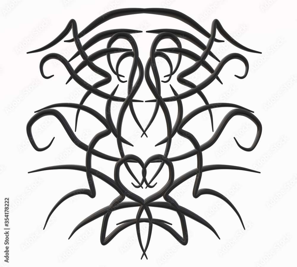 Obraz premium 3d image. Abstraction. Ornament