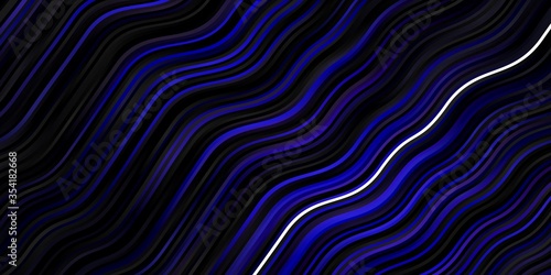 Dark Blue, Red vector layout with wry lines. Colorful illustration in abstract style with bent lines. Template for cellphones.