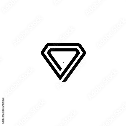 Free Download simple diamond shape logo design, diamond logo - GFXLoad