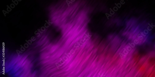 Dark Pink, Blue vector pattern with curves. Abstract gradient illustration with wry lines. Pattern for commercials, ads.