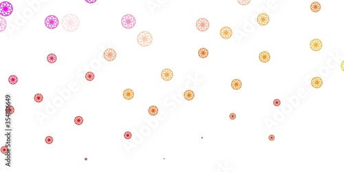 Light Red, Yellow vector layout with circle shapes.