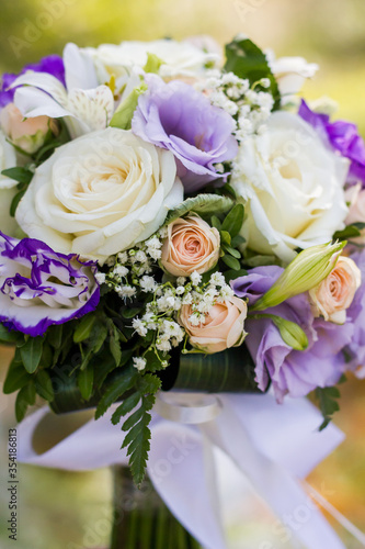 bridal wedding bouquet  fresh flowers