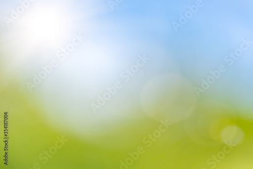 Blue and green abstract background © tomikk