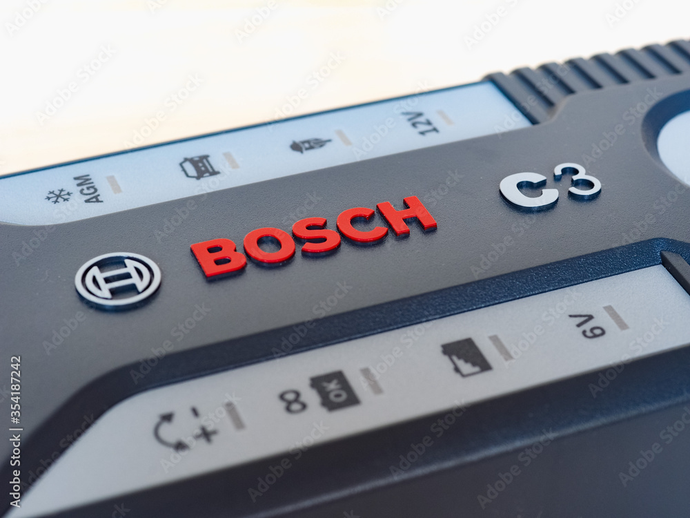 STUTTGART - MAY 2020: Bosch battery charger Stock Photo | Adobe Stock