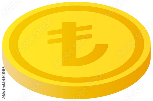 Turkish lira coin