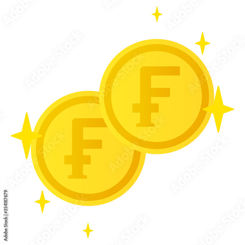 Swiss franc coins