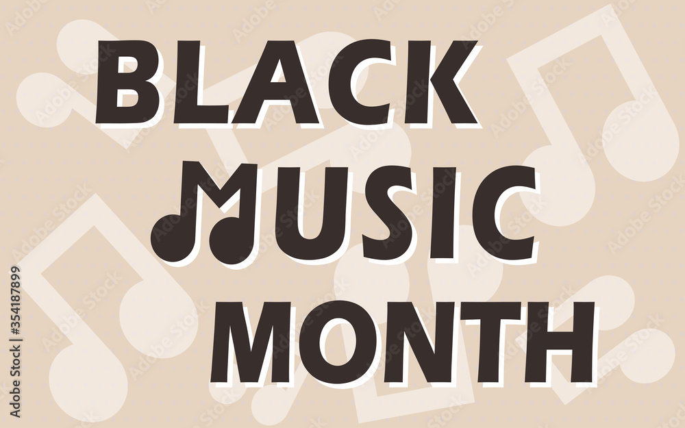 Fototapeta premium African-American Music Appreciation Month traditional annual festival celebrated in June in America