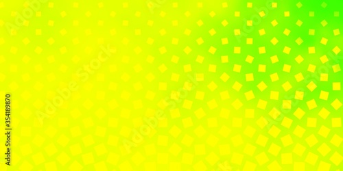 Light Green, Yellow vector texture in rectangular style. Colorful illustration with gradient rectangles and squares. Pattern for commercials, ads.