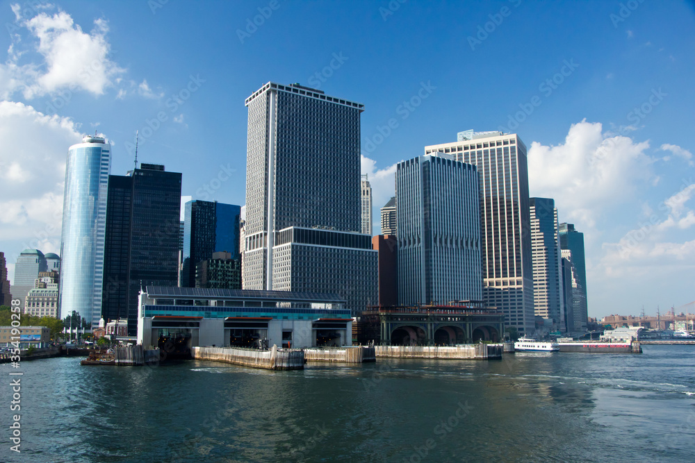 Naklejka premium new york city skyline