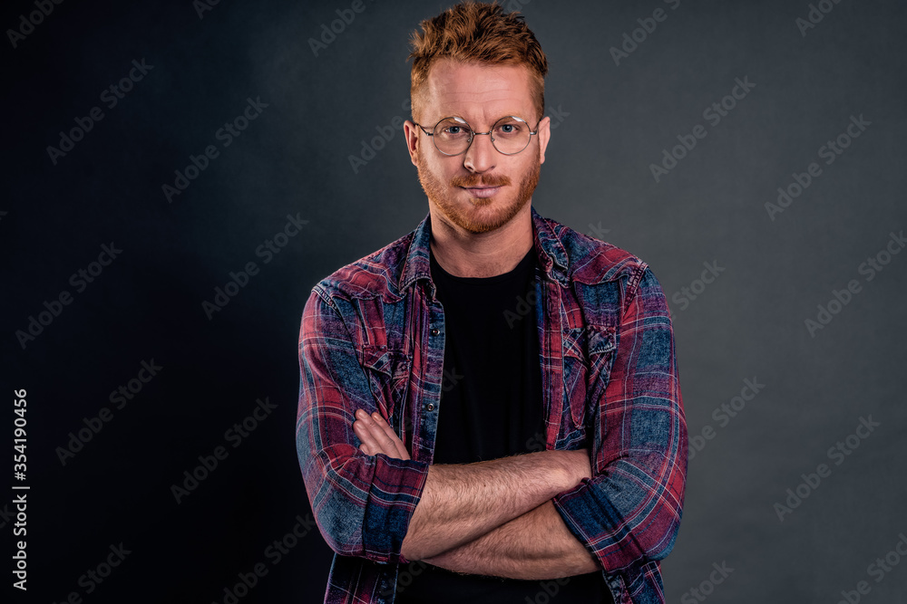Let us get to business. Portrait of goodlooking confident redhead