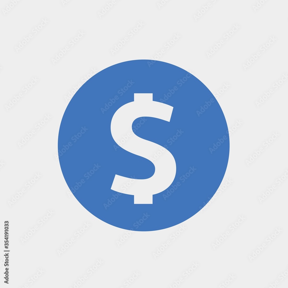 dollar icon vector illustration for website and graphic design dollar icon vector illustration for website and graphic design