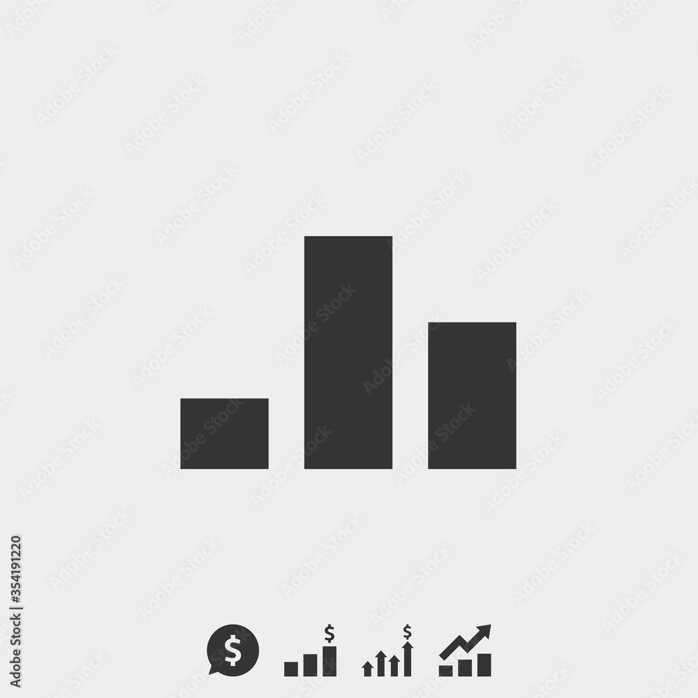 graph icon vector illustration for website and graphic design graph icon vector illustration for website and graphic design