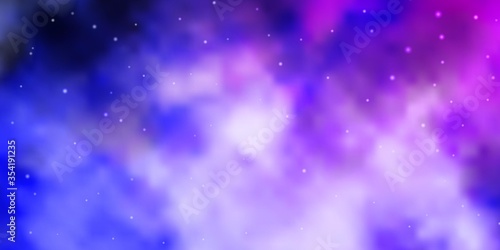 Light Pink  Blue vector texture with beautiful stars. Colorful illustration with abstract gradient stars. Theme for cell phones.