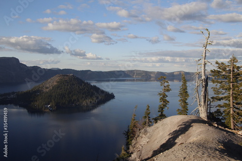 Crater Lake Orgeon in the evening photo
