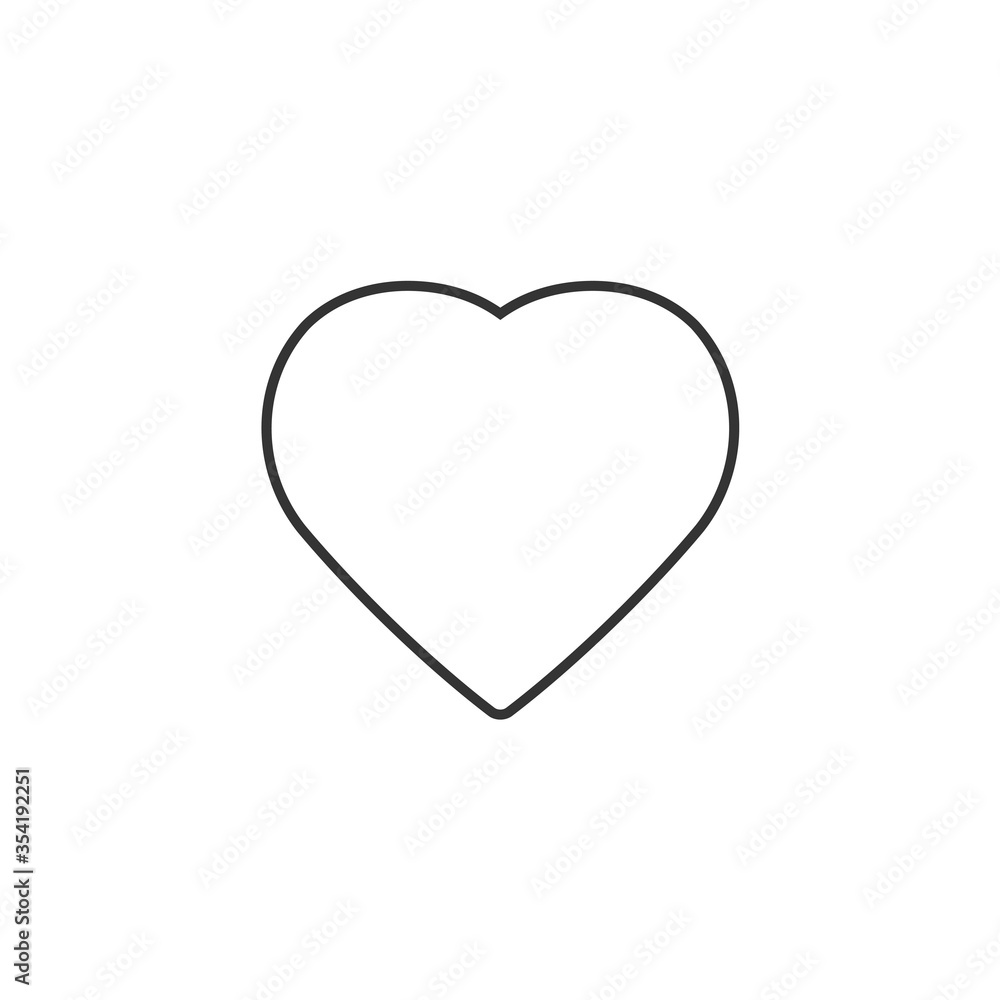 heart icon vector illustration for website and graphic design