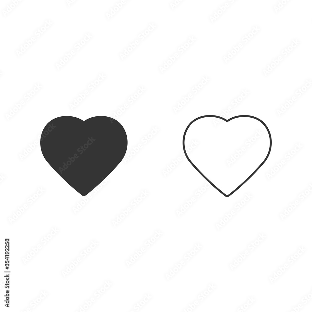 heart icon vector illustration for website and graphic design heart icon vector illustration for website and graphic design