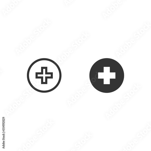 medical sign icon vector illustration for website and graphic design