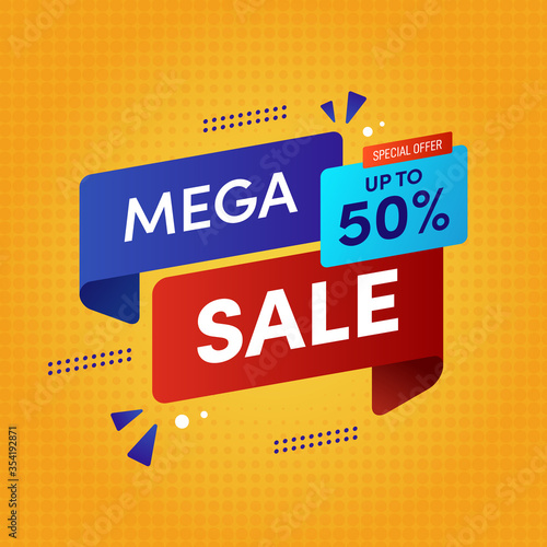 Sale promotion banner special offer and discount template