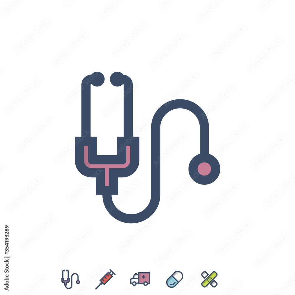 stethoscope icon vector illustration for website and graphic design stethoscope icon vector illustration for website and graphic design