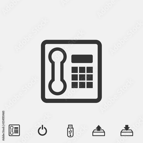 telephone icon vector illustration for website and graphic design