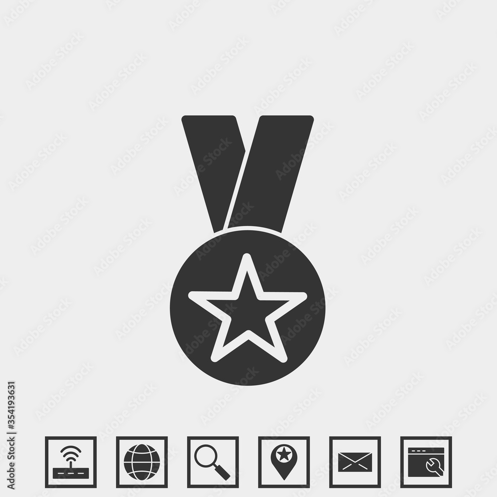 medal icon vector illustration for website and graphic design medal icon vector illustration for website and graphic design