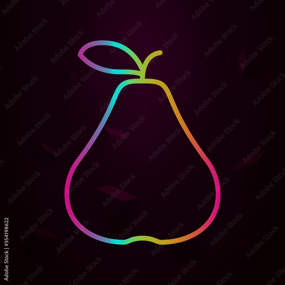 pear outline nolan icon Simple thin line, outline vector of fruit icons for ui and ux, website or mobile application pear outline nolan icon Simple thin line, outline vector of fruit icons for ui and ux, website or mobile application