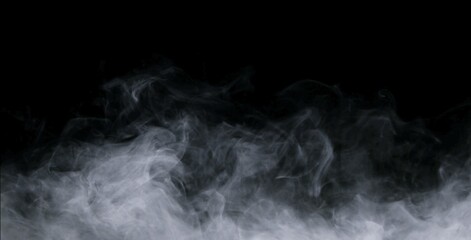 smoke on black background