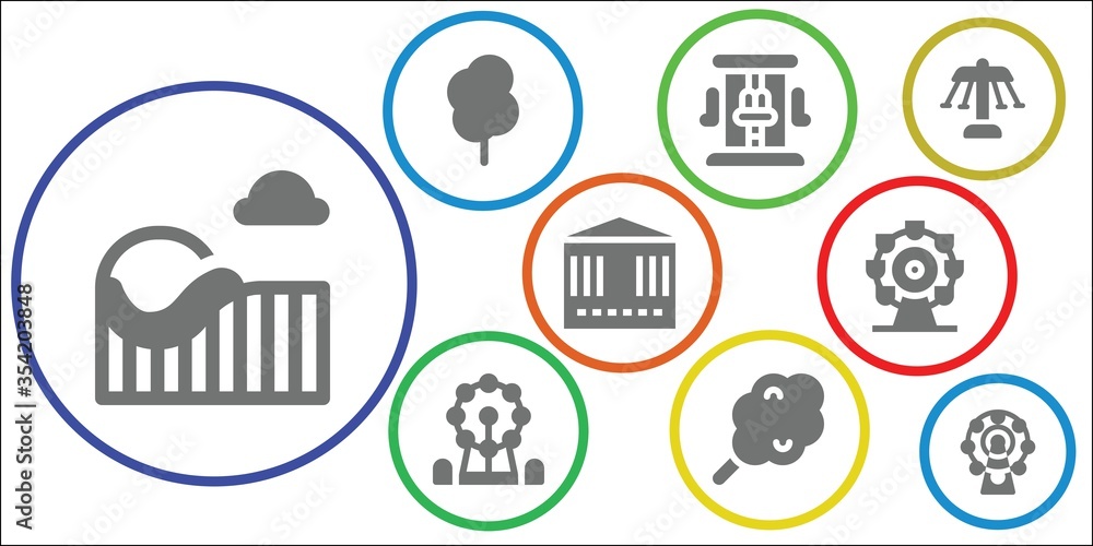 fair icon set fair icon set