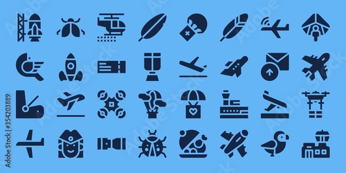 flight icon set
